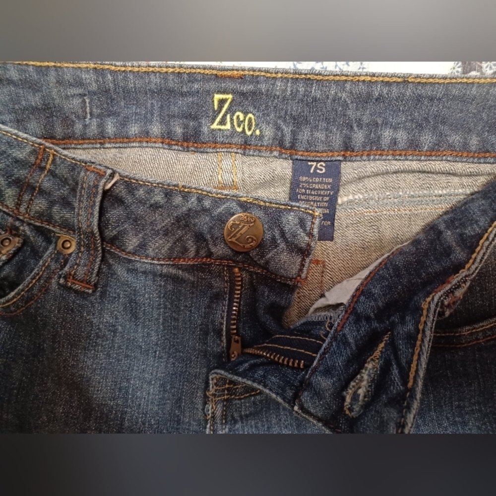 ZCO Premium Dark Blue Straight Leg Denim Jeans - Picture 9 of 10